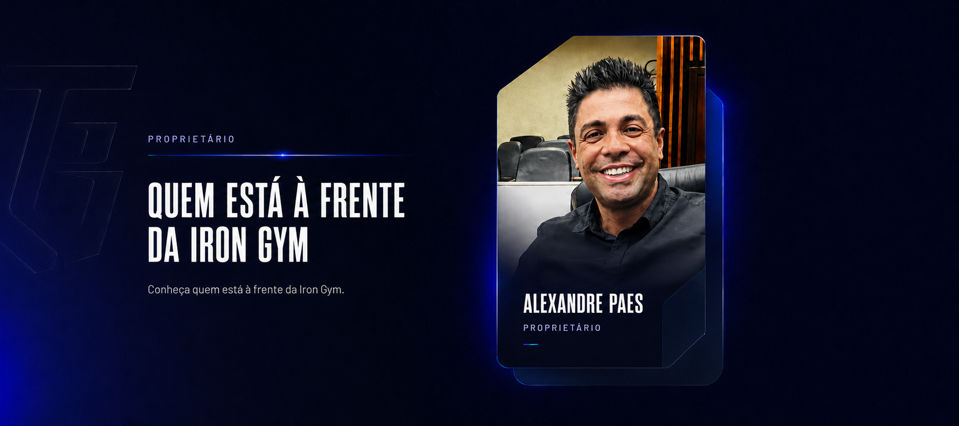 Proprietários da Iron Gym: Alexandre Paes e Saiane Bandeira